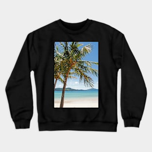 Palm Trees on the Beach Crewneck Sweatshirt